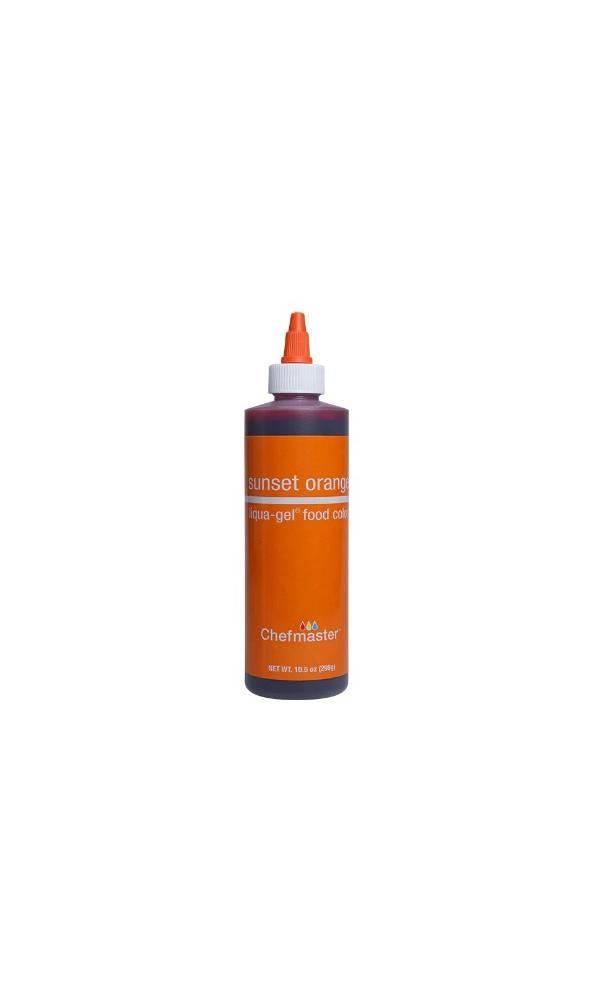 Sunset Orange 10.5 oz Liqua-Gel Food Color by Chefmaster 600