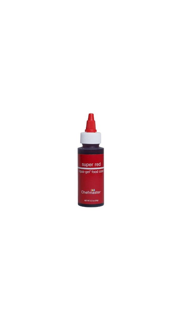 Super Red 2.3 oz Liqua-Gel Food Color by  Chefmaster 600