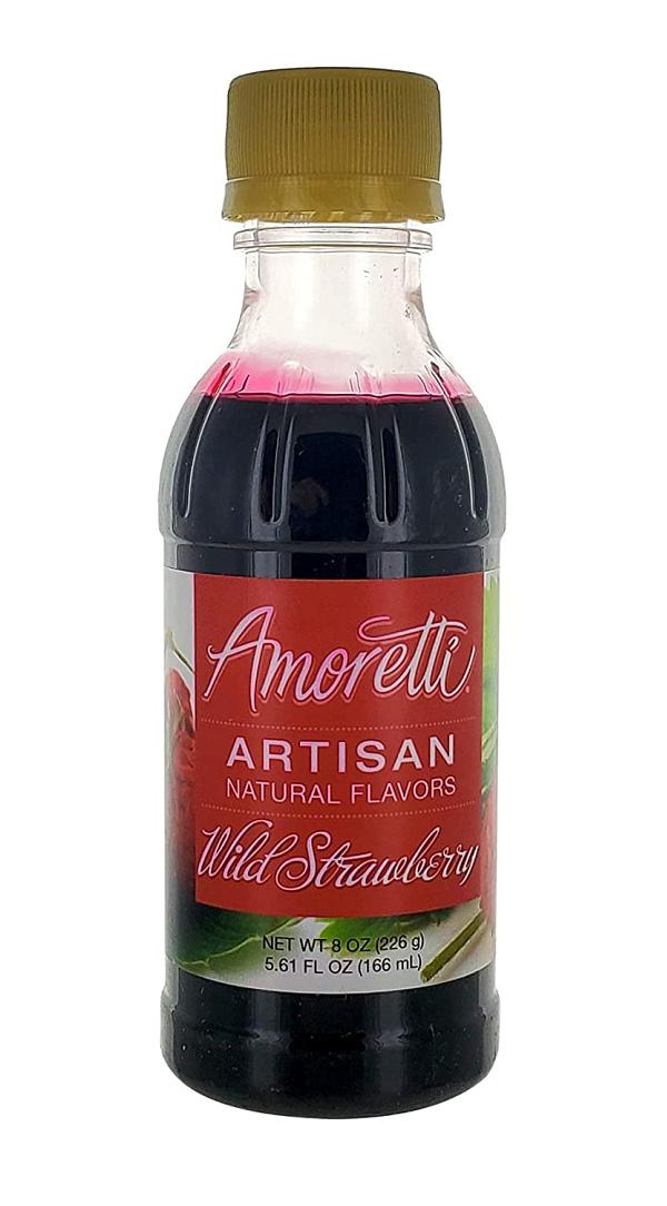 Wild Strawberry Artisan Natural Flavor by Amoretti - 8 oz (226g) 600