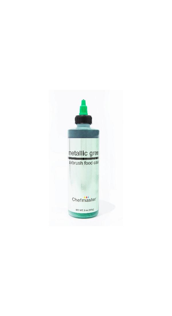 Metallic Green 9 oz Airbrush Color by Chefmaster 600