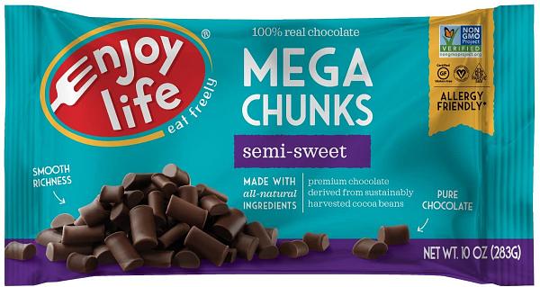 Enjoy Life Semi-Sweet Gluten Free Mega Chunks - 283g 600