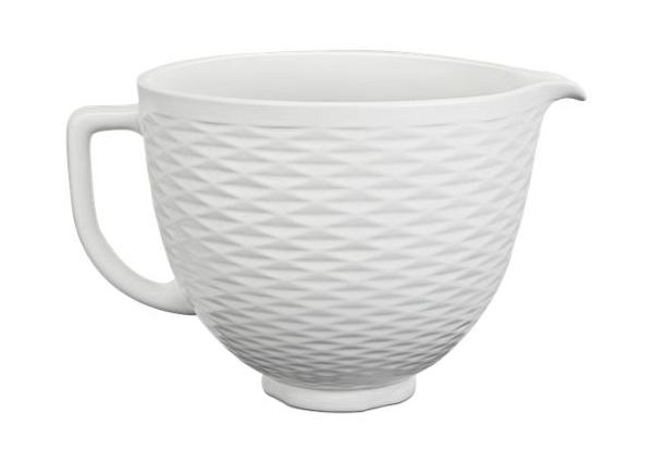 Herringbone 5 Quart Ceramic Bowl for Tilt-Head KitchenAid Mixer 600