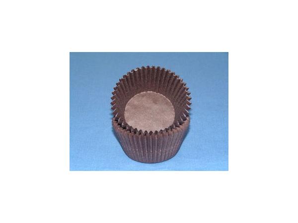 Midsize Brown Greaseproof Cupcake Liner Case of 30,200 - 1" x 1 600