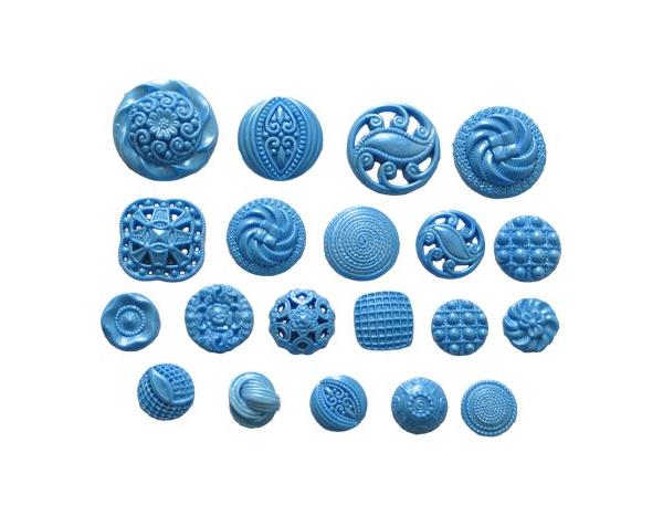 Button Set 2 Silicone Mold 600