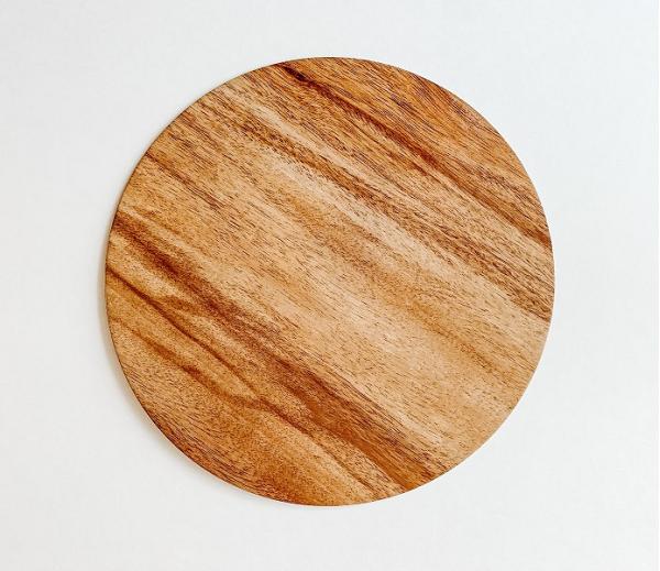 12 Inch Round Woodgrain 1/2" Drum Cake Board 600
