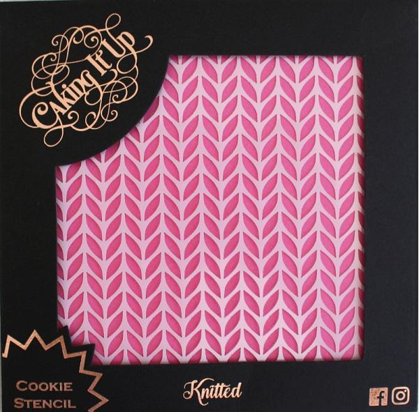 Knitted Cookie Stencil by Caking It Up 600