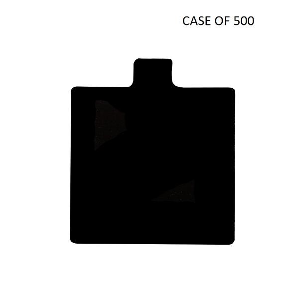 Black 0.045\" Square Thin Tab Board - 3\" - CASE OF 500