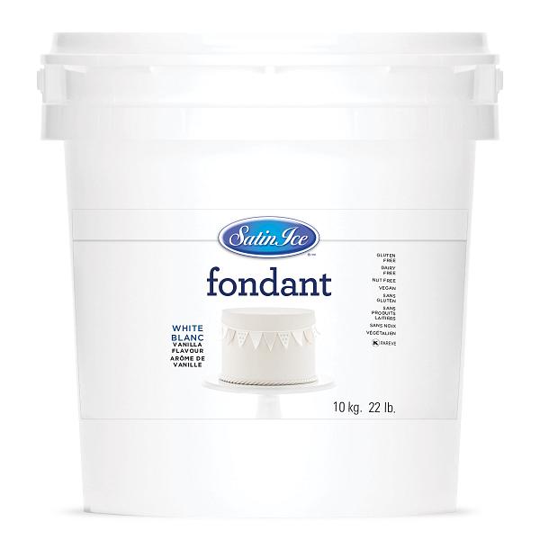 Satin Ice White Rolled Fondant - 10 kg (22 lbs) 1