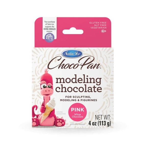 Choco-Pan Pink Modeling Chocolate - 113g 1