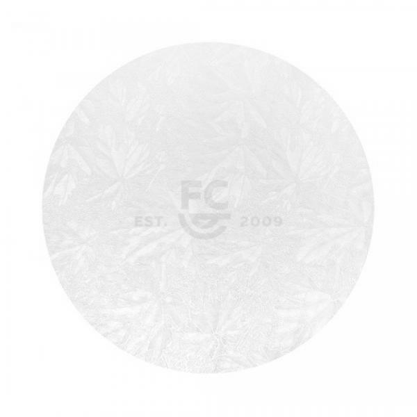 6 Inch Round White Embossed 1/4" Cake Board 600