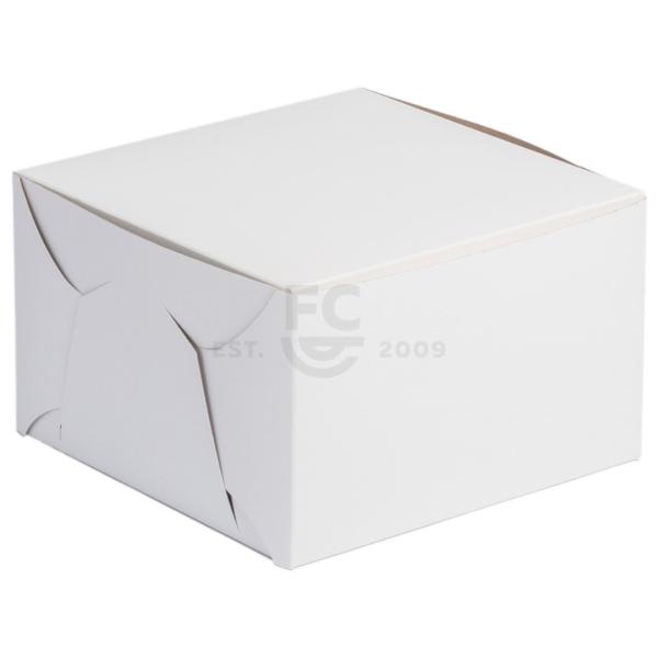 8x8x5 White Cake Box 1