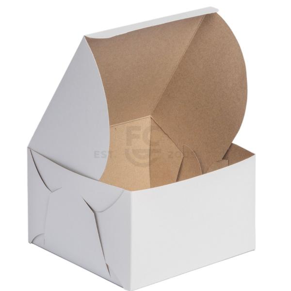 8x8x5 White Cake Box 600