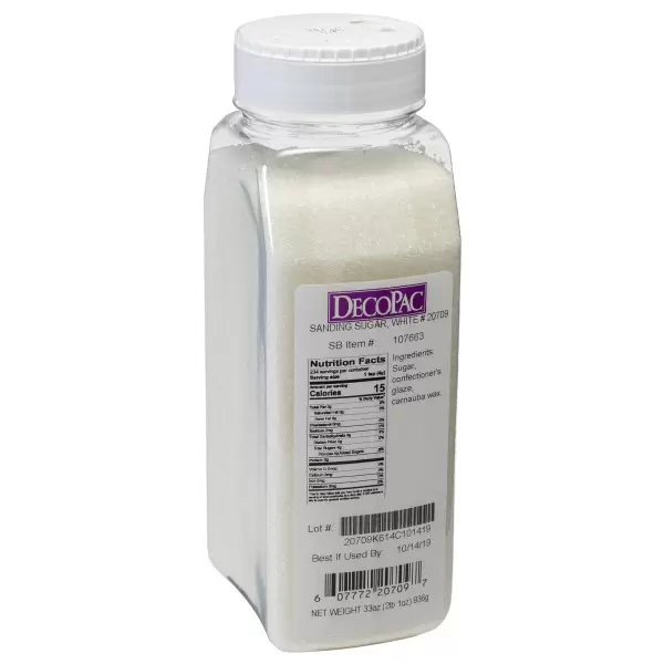 White Sanding Sugar - 33 oz 600