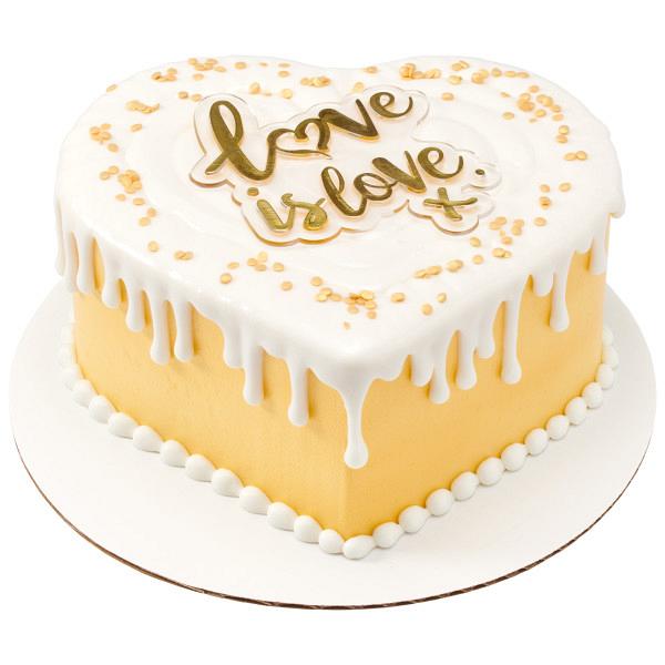 Love is Love Cake Topper Layon - Pack of 12 600