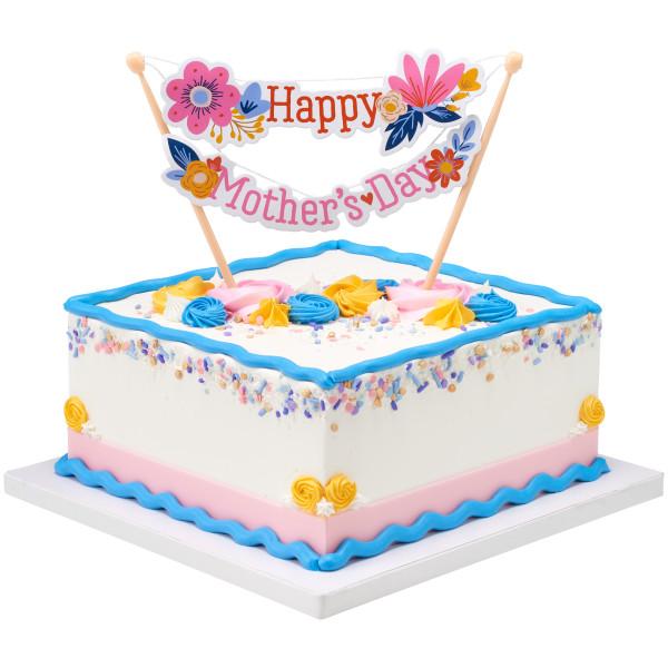 Happy Mother\'s Day Cake Topper Layon - Pack of 6