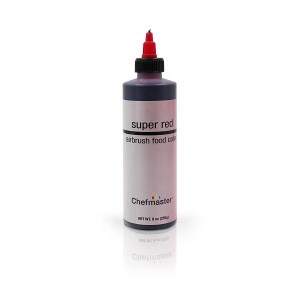 Super Red 9 oz Airbrush Color by Chefmaster