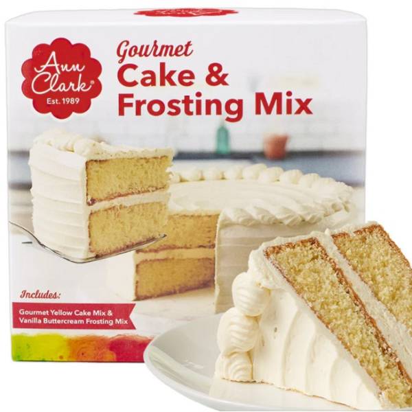 SHORT DATE Gourmet Yellow Cake Mix with Vanilla Buttercream Frosting by Ann Clark 1
