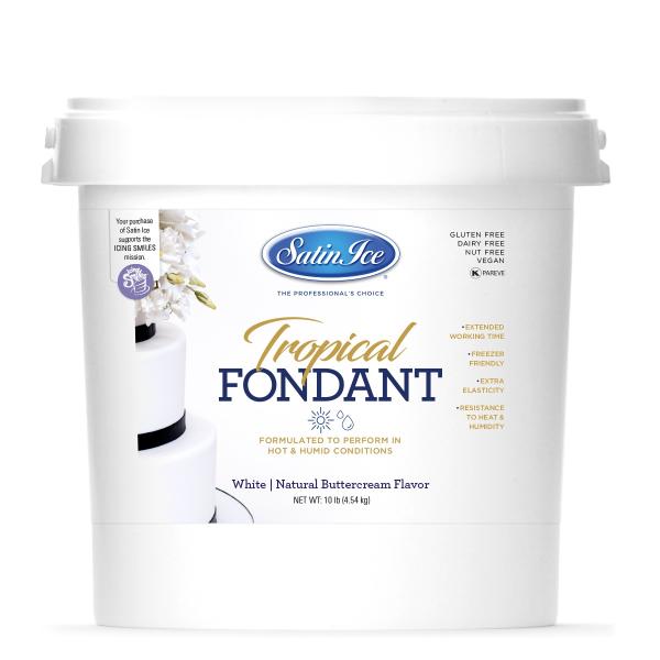 Satin Ice Tropical White Buttercream Flavored Fondant - 10 lbs 600