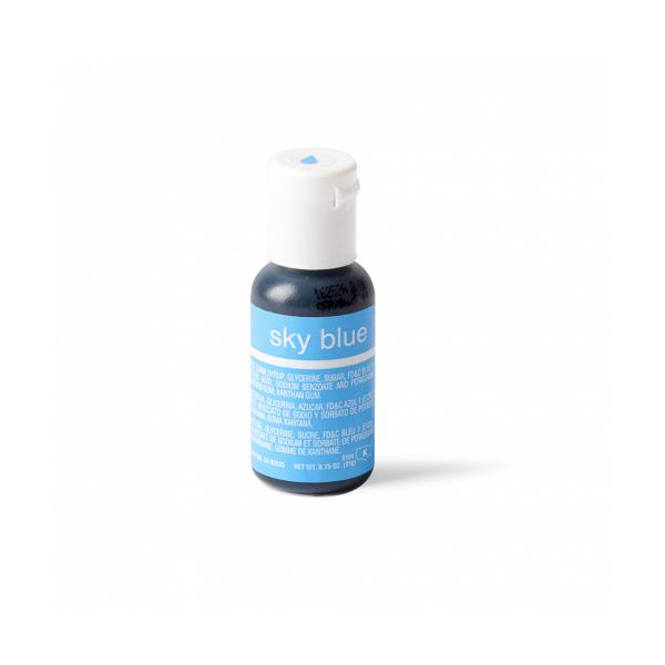 Sky Blue 0.7 oz Liqua-Gel Food Color by Chefmaster 600