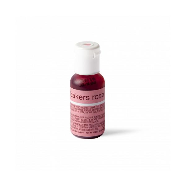 Bakers Rose 0.7 oz Liqua-Gel Food Color by Chefmaster 600