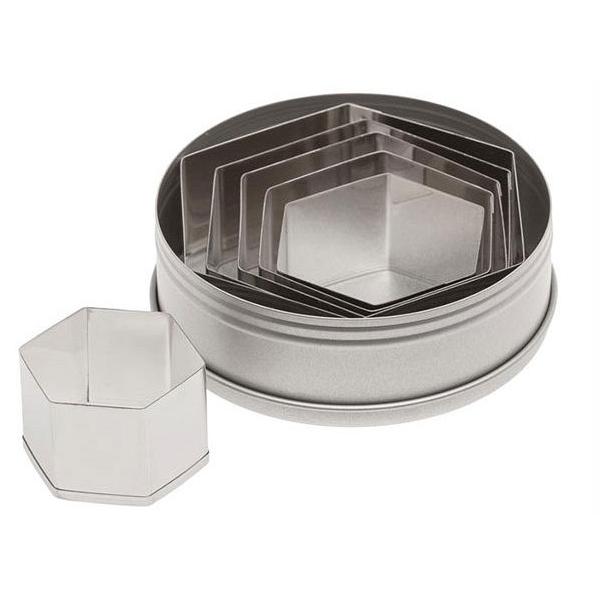 Hexagon Cutter Set - Ateco 6 Pieces