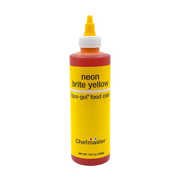 Neon Brite Yellow 10.5 oz Liqua-Gel Food Color by Chefmaster