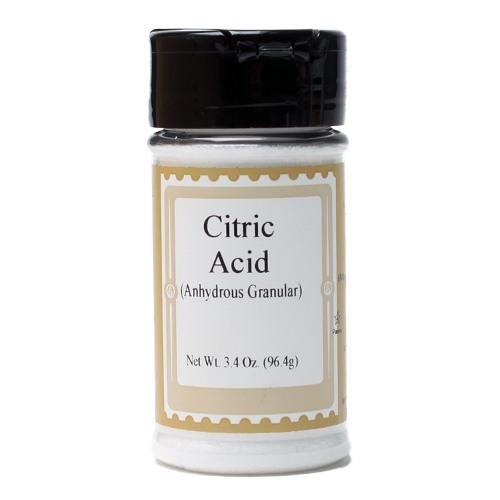 Citric Acid (Anhydrous Granular) - 3.4 oz