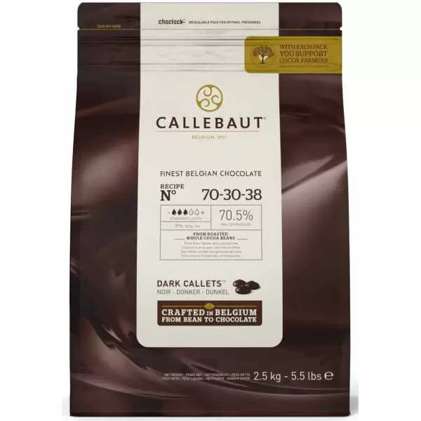 Callebaut Bittersweet Chocolate 70-30-38 - 2.5Kg