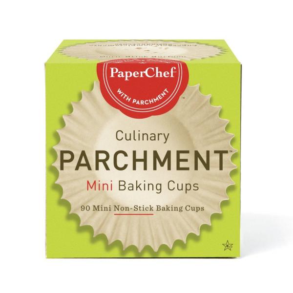 Mini White Baking Cups by Paper Chef - 1 1/4\" base x 1\" high