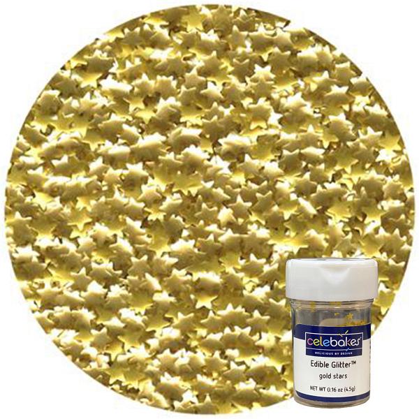 Gold Star Edible Glitter 4.5 Grams 600