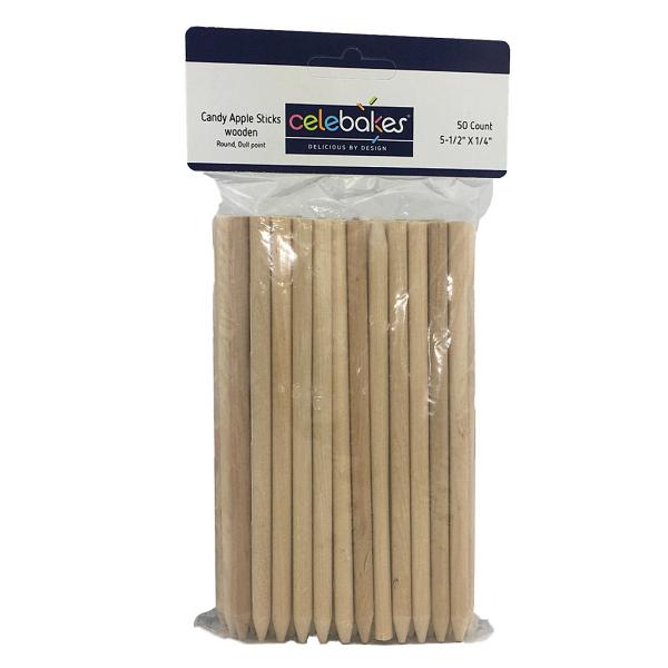 Candy Apple Sticks 5 1/2\" - pkg of 50