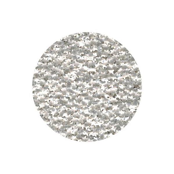 Silver Star Edible Glitter 4.5 grams 600
