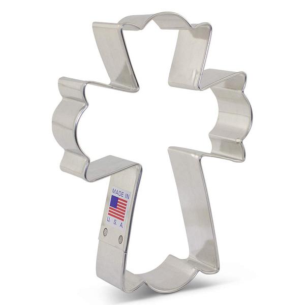 Fancy Cross Cookie Cutter by Flour Box Bakery 5" 600