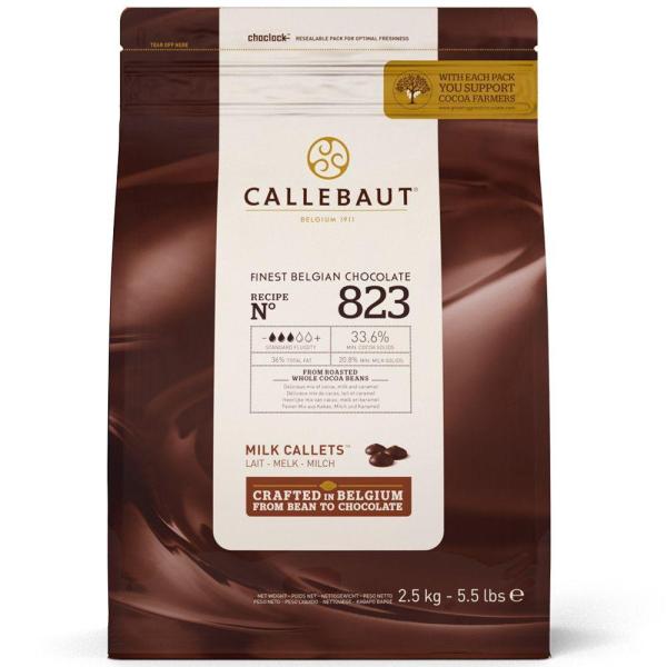 Callebaut Milk Chocolate 823NV - 2.5Kg 600