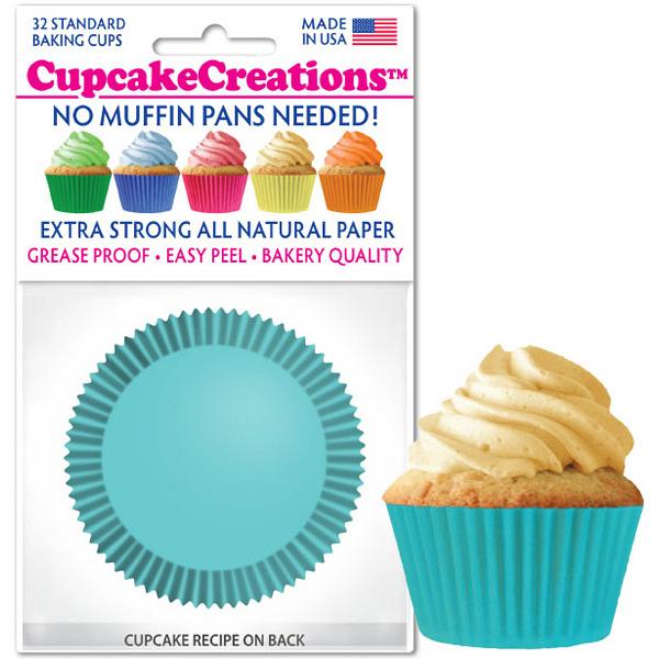 Light Turquoise Cupcake Liners - pkg of 32