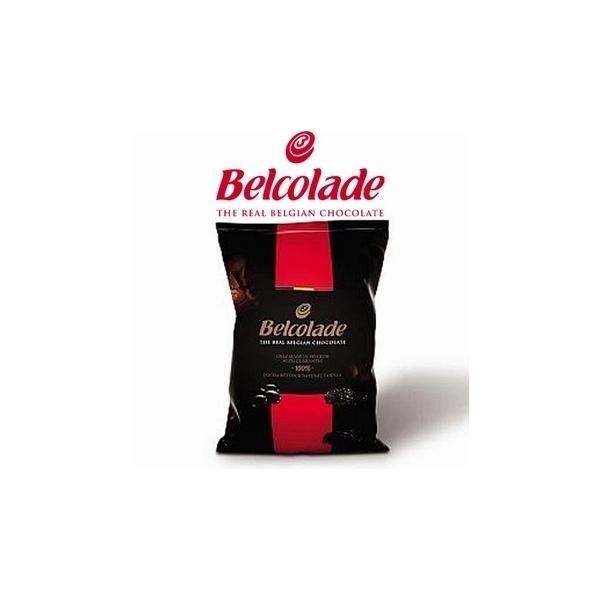 Belcolade 55% Semi-Sweet Dark Chocolate Drops - 1 kg 600