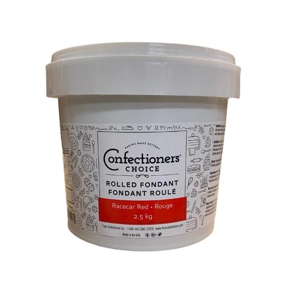 Confectioners Choice Race Car Red Rolled Fondant - 2.5 kg