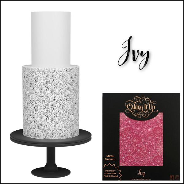 Ivy Mesh Cake Stencil by Caking It Up 600