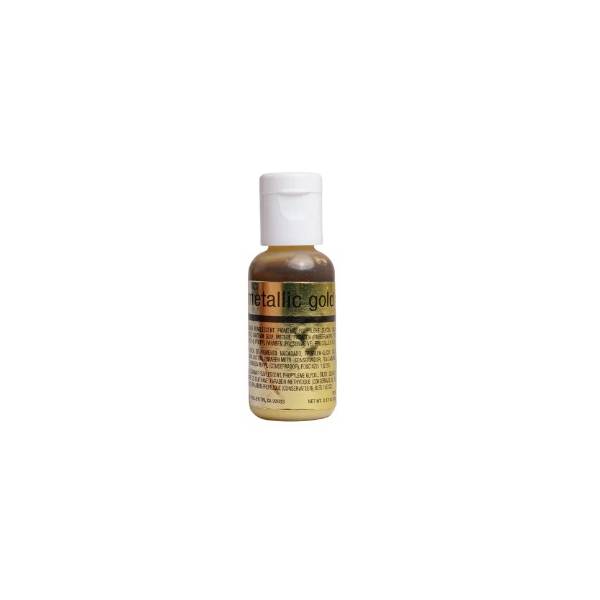 Metallic Gold 0.67 oz Airbrush Color by Chefmaster 1