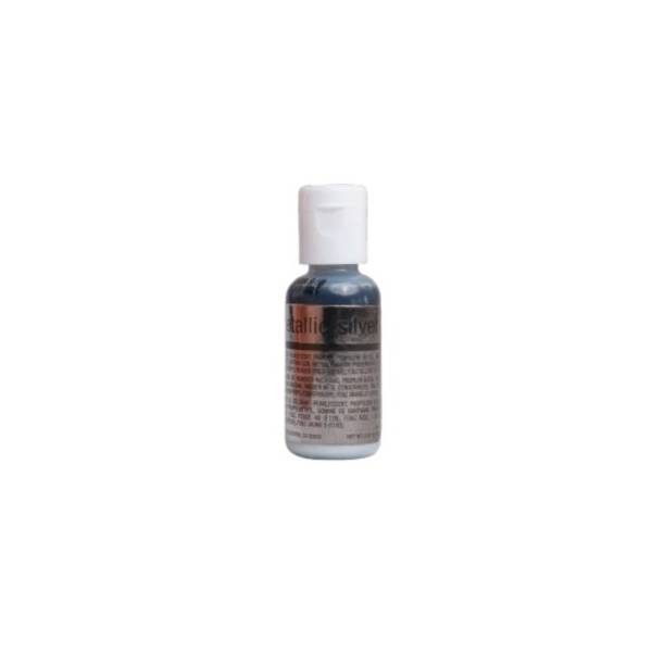 Metallic Silver 0.67 oz Airbrush Color by Chefmaster