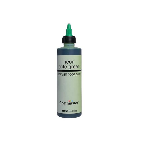 Neon Brite Green 9 oz Airbrush Color by Chefmaster