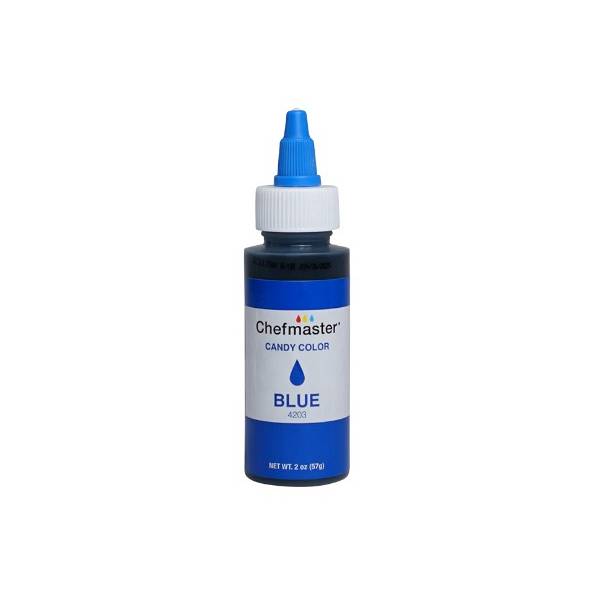 Blue 2 oz Liquid Candy Color by Chefmaster