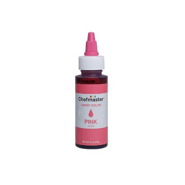 Pink 2 oz Liquid Candy Color by Chefmaster