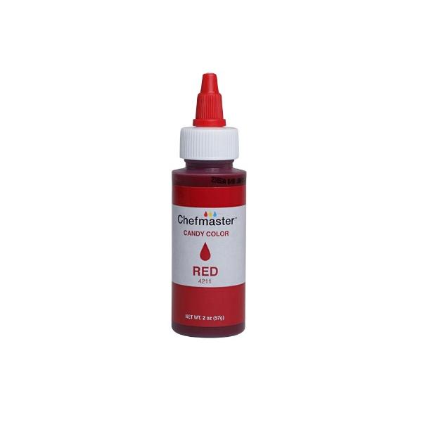 Red 2 oz Liquid Candy Color by Chefmaster