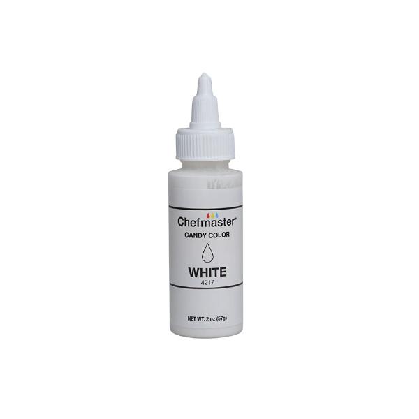 White 2 oz Liquid Candy Color by Chefmaster