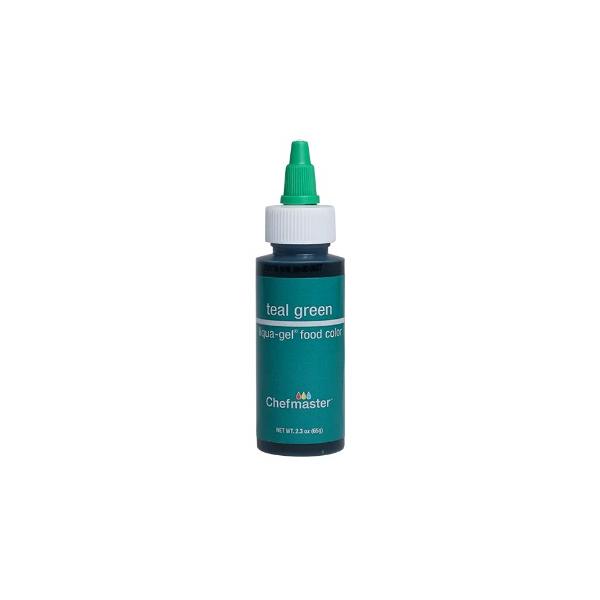 Teal Green 2.3 oz Liqua-Gel Food Color by Chefmaster