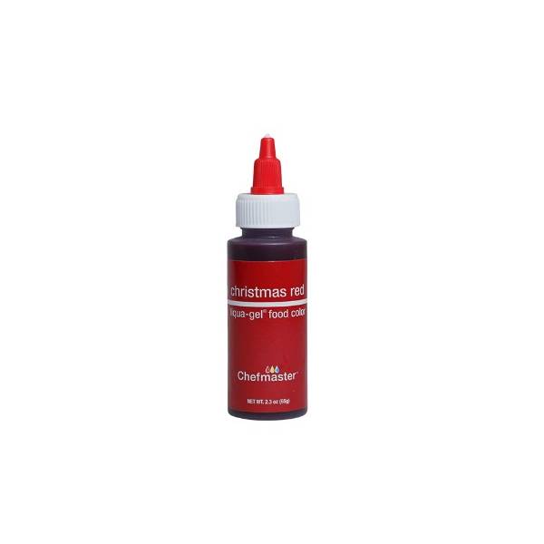 Christmas Red 2.3 oz Liqua-Gel Food Color by Chefmaster