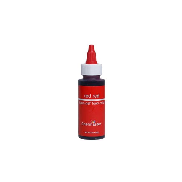 Red Red 2.3 oz Liqua-Gel Food Color by Chefmaster