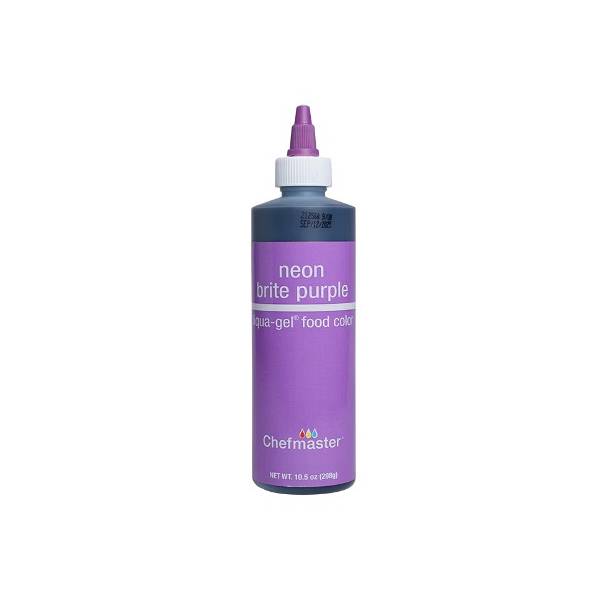 Neon Brite Purple 10.5 oz Liqua-Gel Food Color by Chefmaster