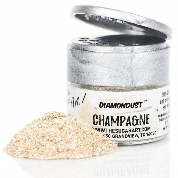 Champagne Diamond Dust Edible Glitter - by The Sugar Art 600